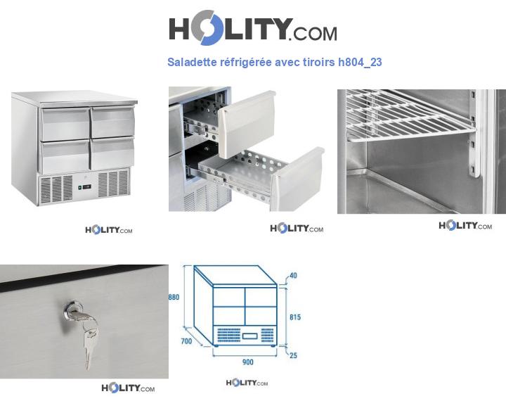 Saladette réfrigérée avec tiroirs h804_23