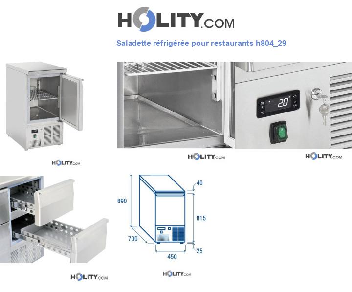 Saladette réfrigérée pour restaurants h804_29