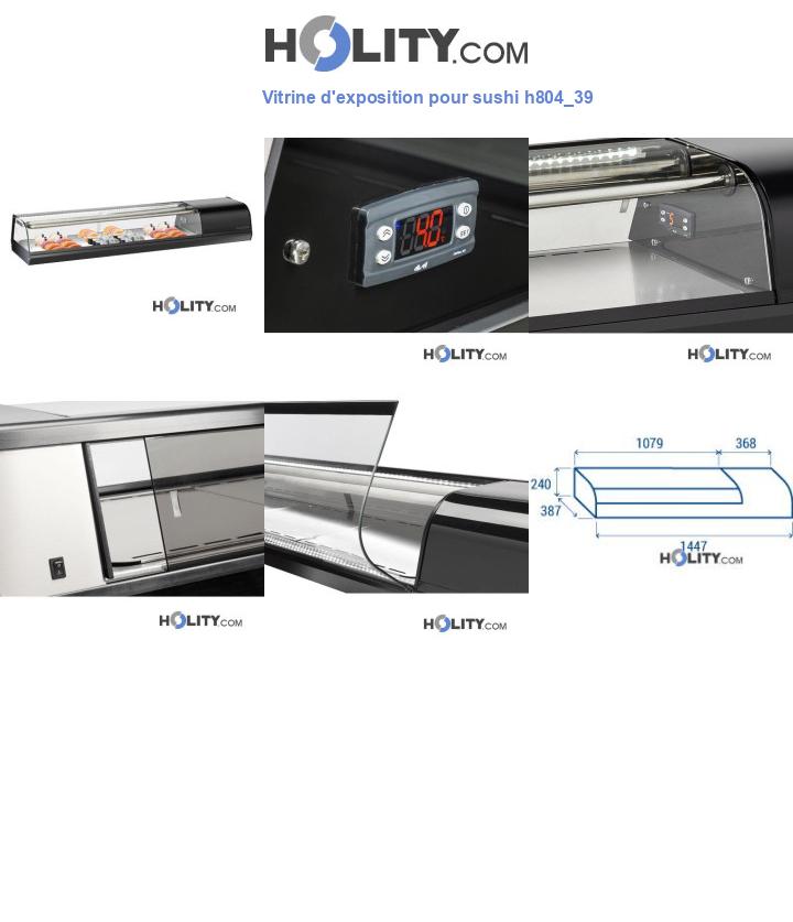Vitrine d'exposition pour sushi h804_39