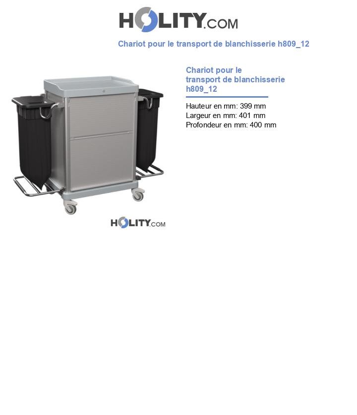 Chariot pour le transport de blanchisserie h809_12