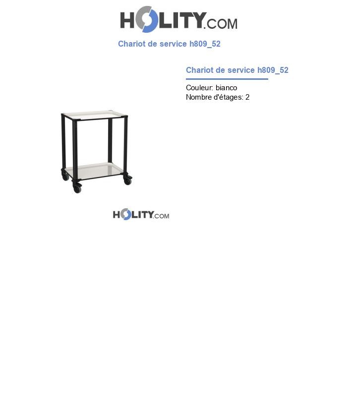 Chariot de service h809_52