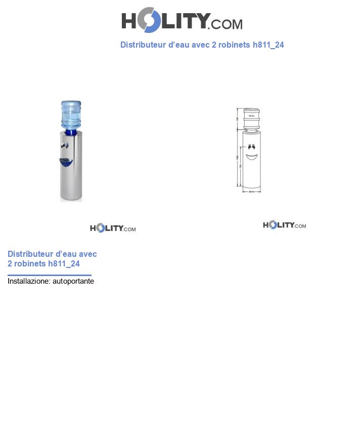Distributeur d’eau avec 2 robinets h811_24