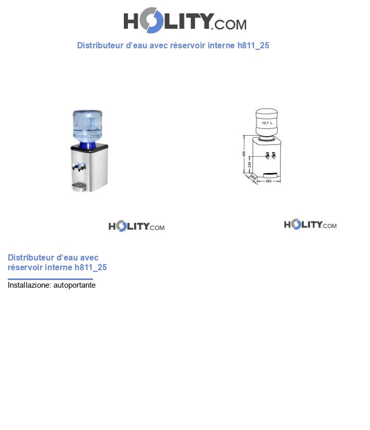 Distributeur d’eau avec réservoir interne h811_25