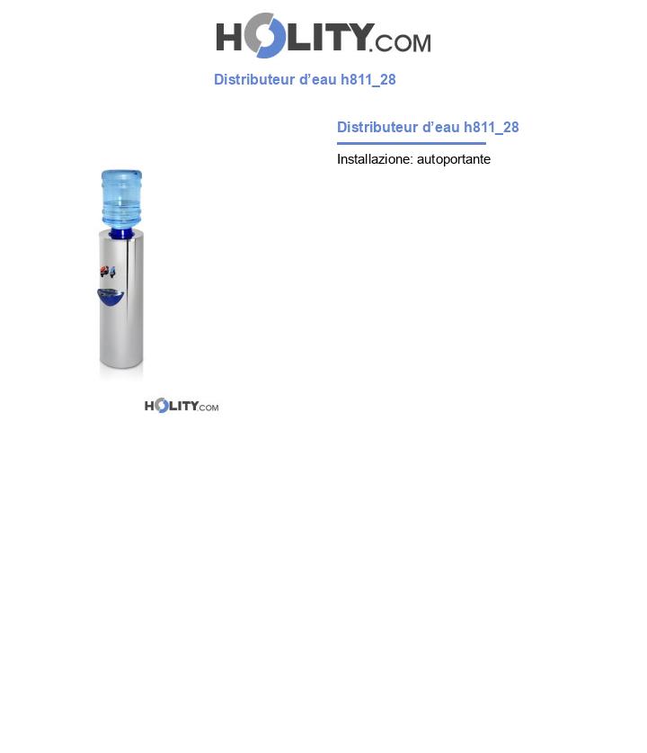Distributeur d’eau h811_28