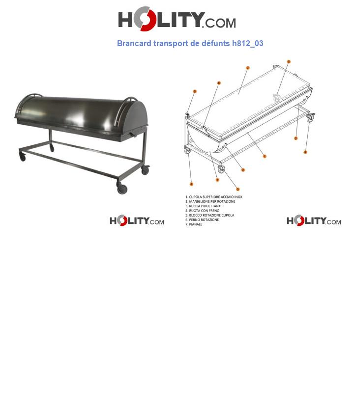 Brancard transport de défunts h812_03