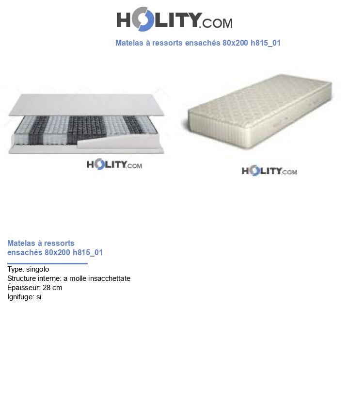 Matelas à ressorts ensachés 80x200 h815_01