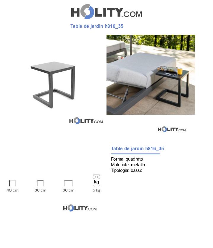 Table de jardin h816_35