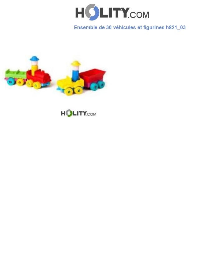 Ensemble de 30 véhicules et figurines h821_03