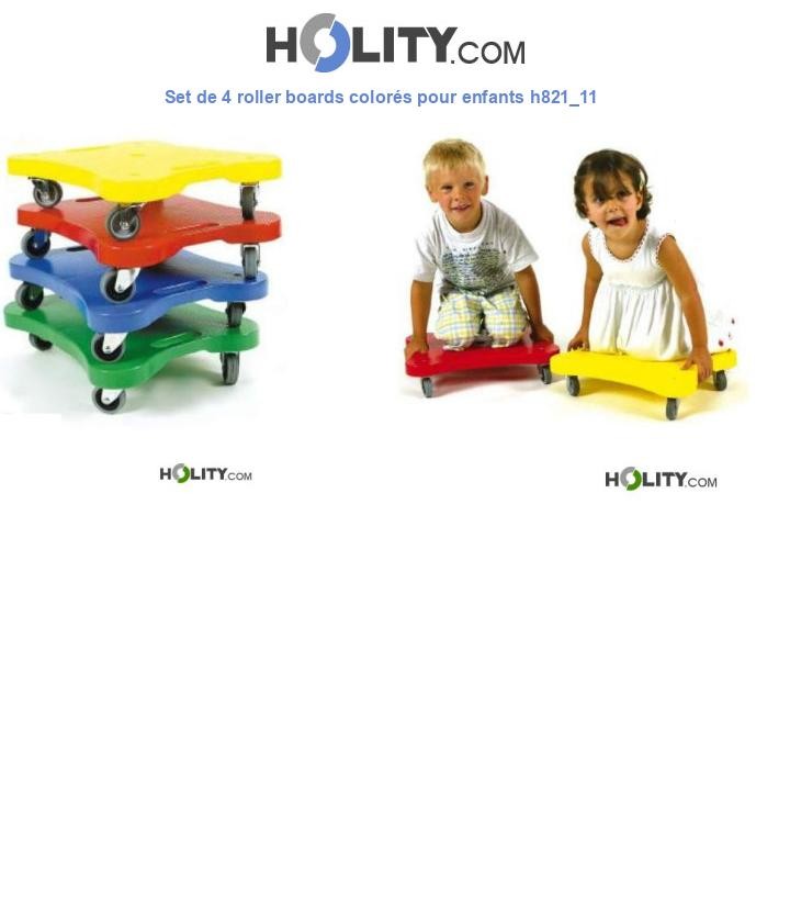 Set de 4 roller boards colorés pour enfants h821_11