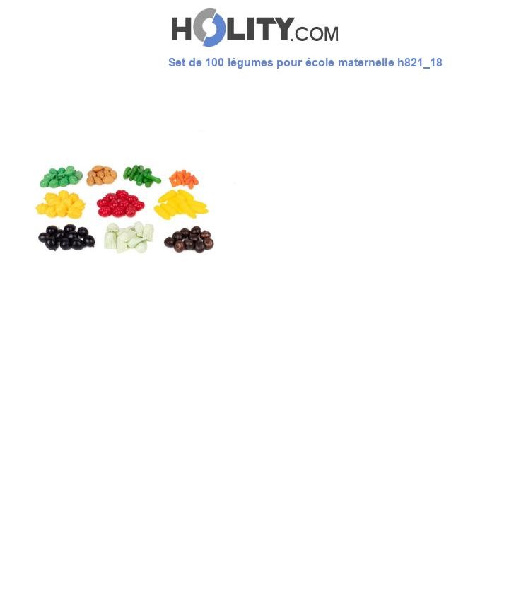 Set de 100 légumes pour école maternelle h821_18