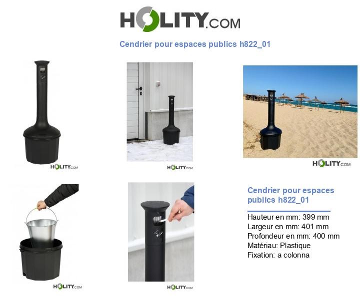 Cendrier pour espaces publics h822_01
