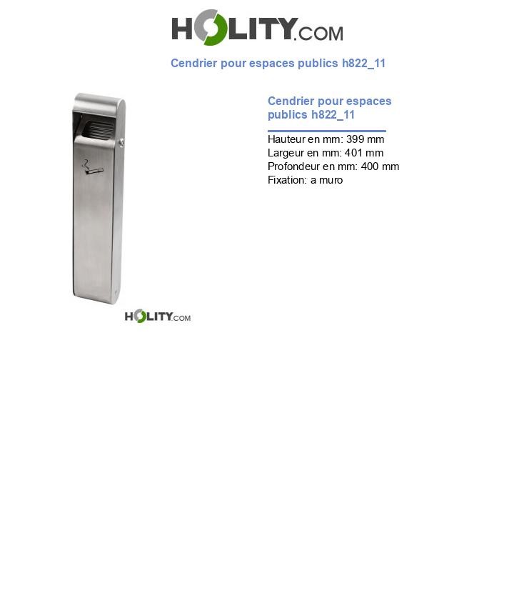 Cendrier pour espaces publics h822_11