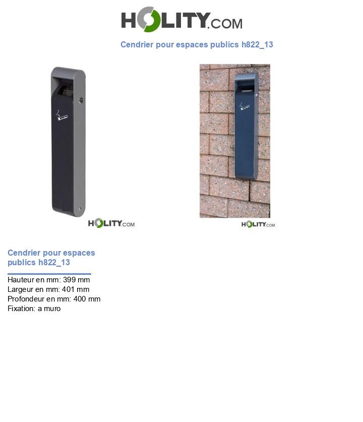 Cendrier pour espaces publics h822_13