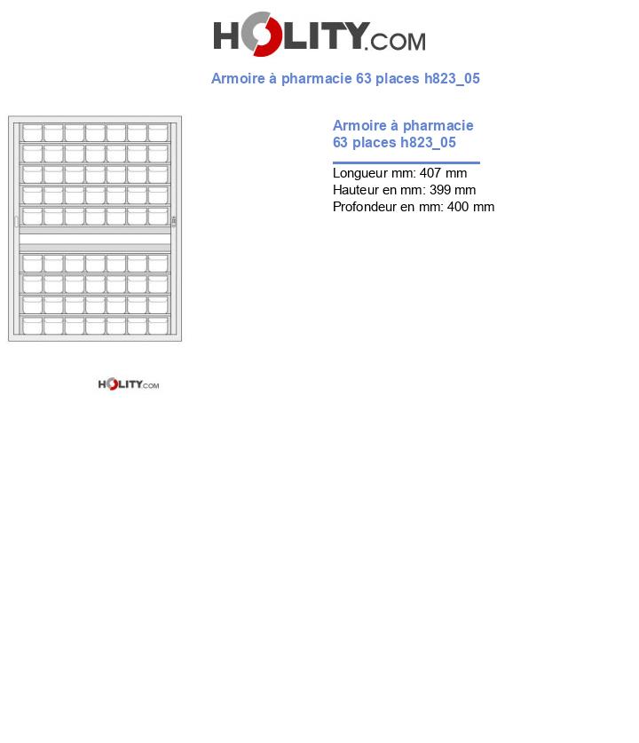 Armoire à pharmacie 63 places h823_05