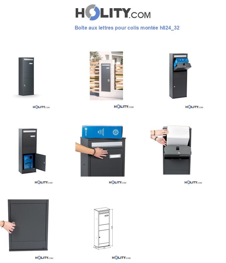 Boîte aux lettres pour colis montée h824_32