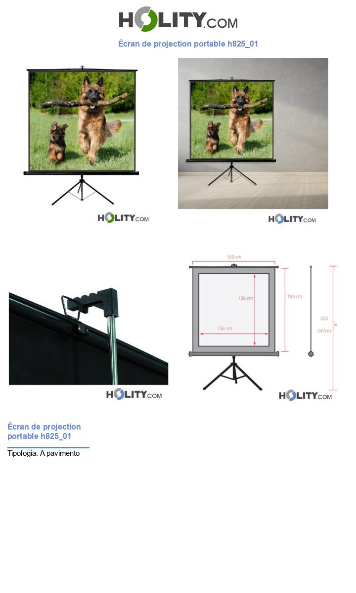 Écran de projection portable h825_01