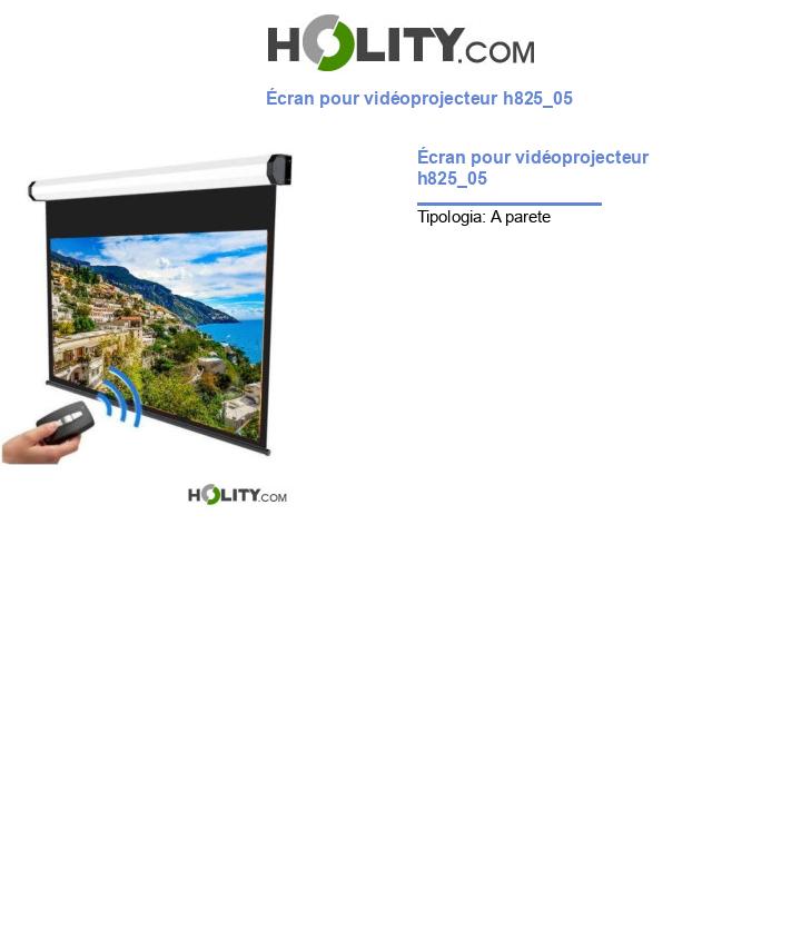 Écran pour vidéoprojecteur h825_05