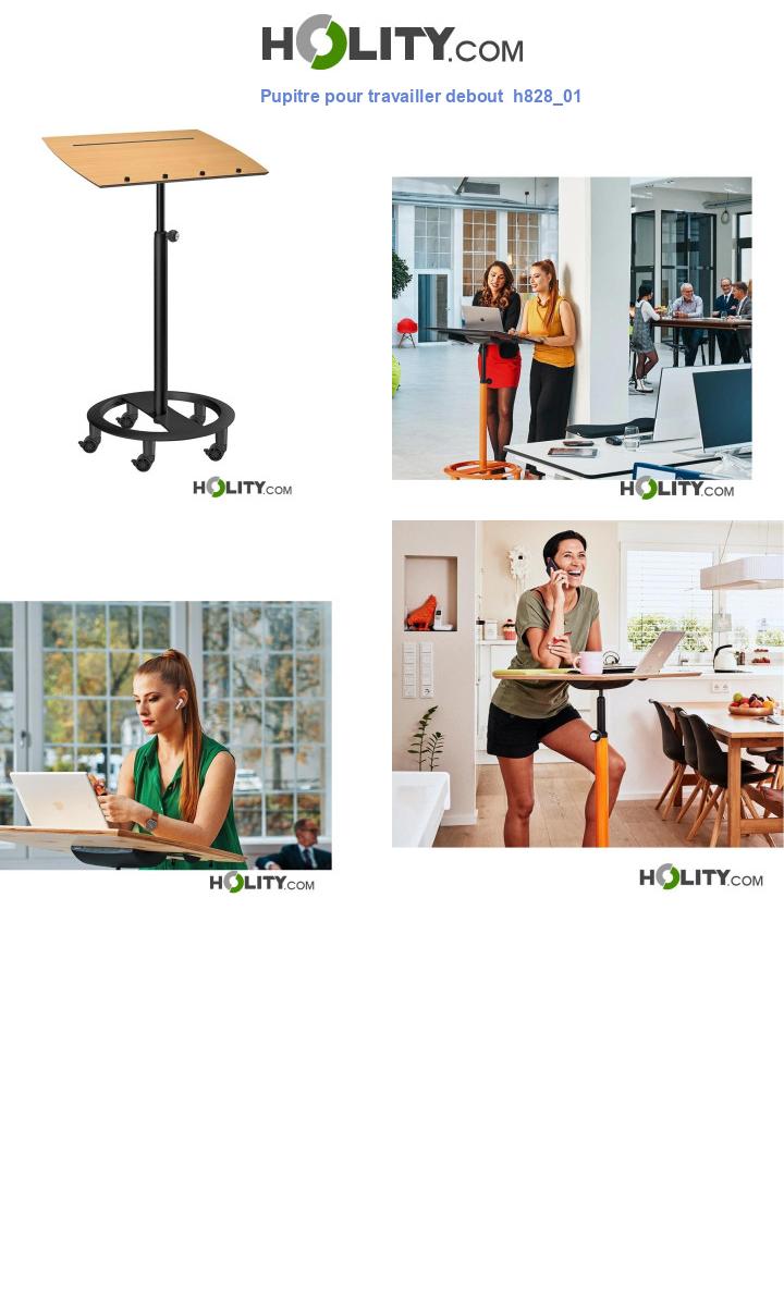 Pupitre pour travailler debout  h828_01