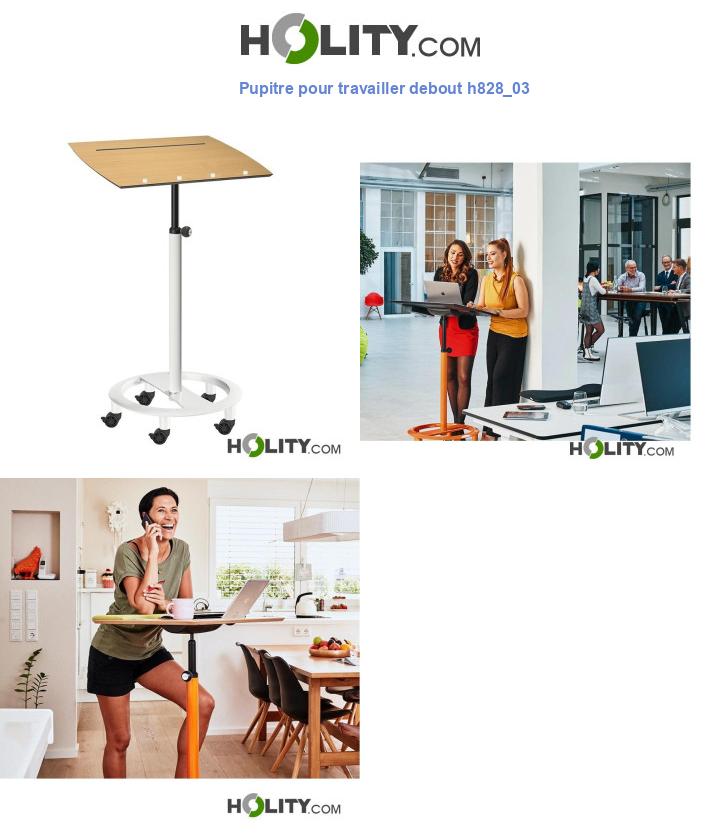 Pupitre pour travailler debout h828_03