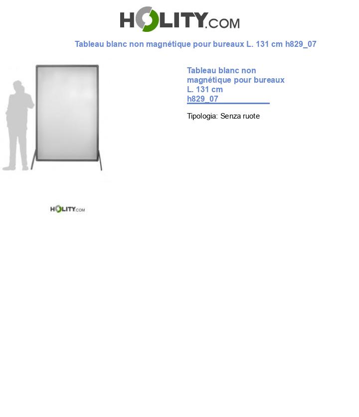 Tableau blanc non magnétique pour bureaux L. 131 cm h829_07