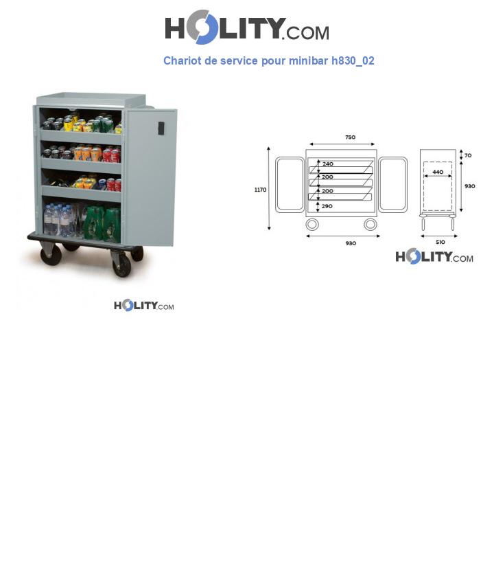 Chariot de service pour minibar h830_02