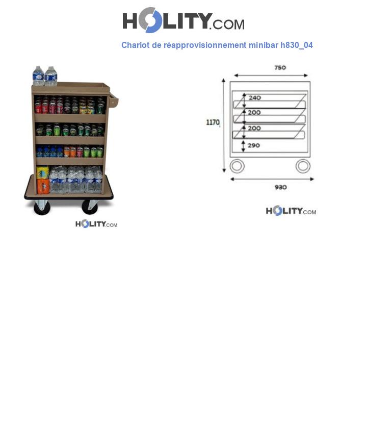 Chariot de réapprovisionnement minibar h830_04