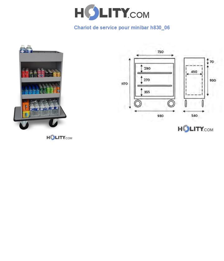 Chariot de service pour minibar h830_06