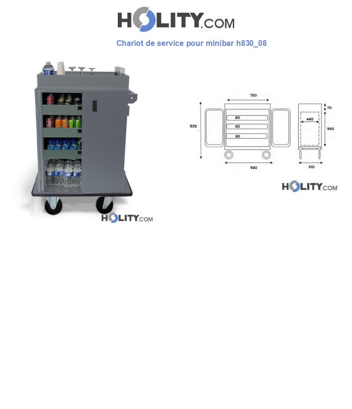 Chariot de service pour minibar h830_08