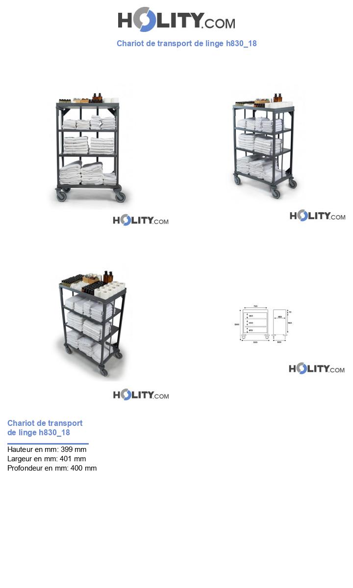 Chariot de transport de linge h830_18