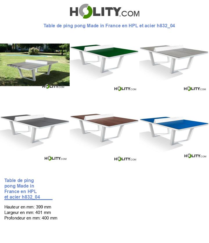 Table de ping pong Made in France en HPL et acier h832_04