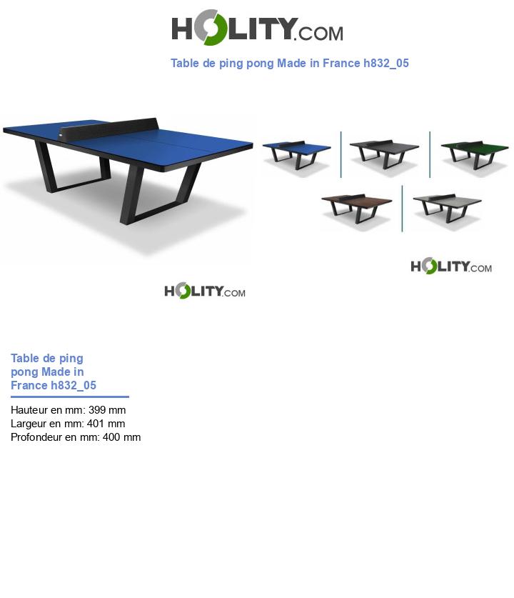 Table de ping pong Made in France h832_05