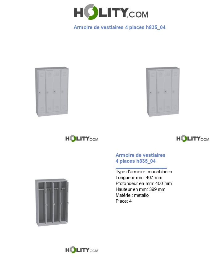 Armoire de vestiaires 4 places h835_04