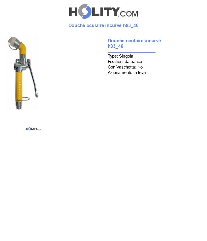 Douche oculaire incurvé h83_46