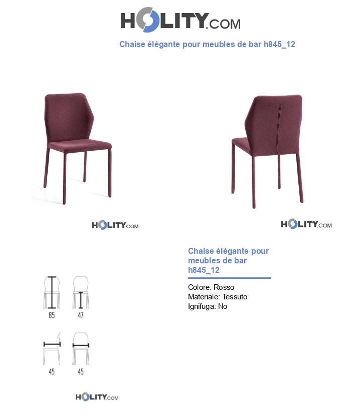Chaise élégante pour meubles de bar h845_12