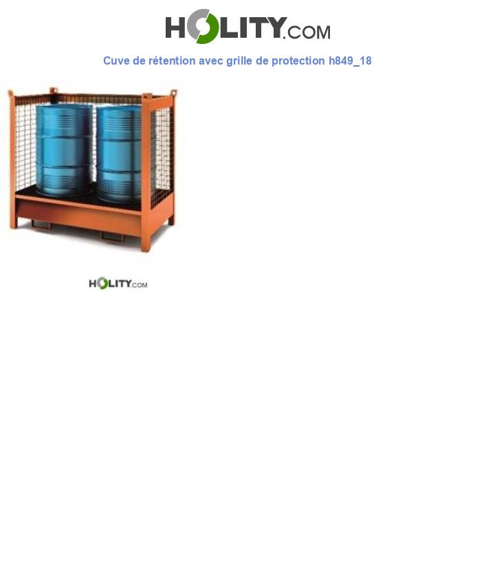 Cuve de rétention avec grille de protection h849_18