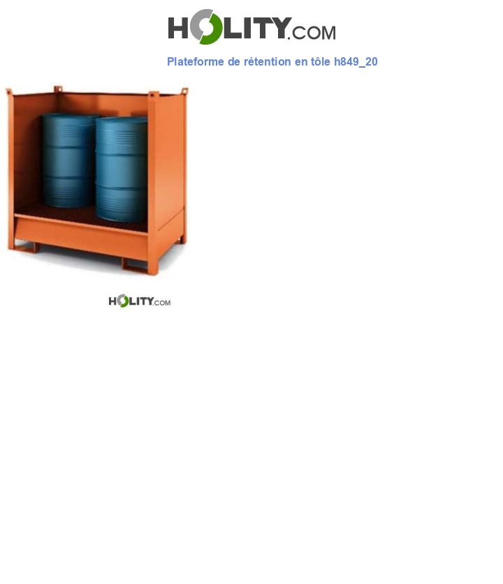 Plateforme de rétention en tôle h849_20