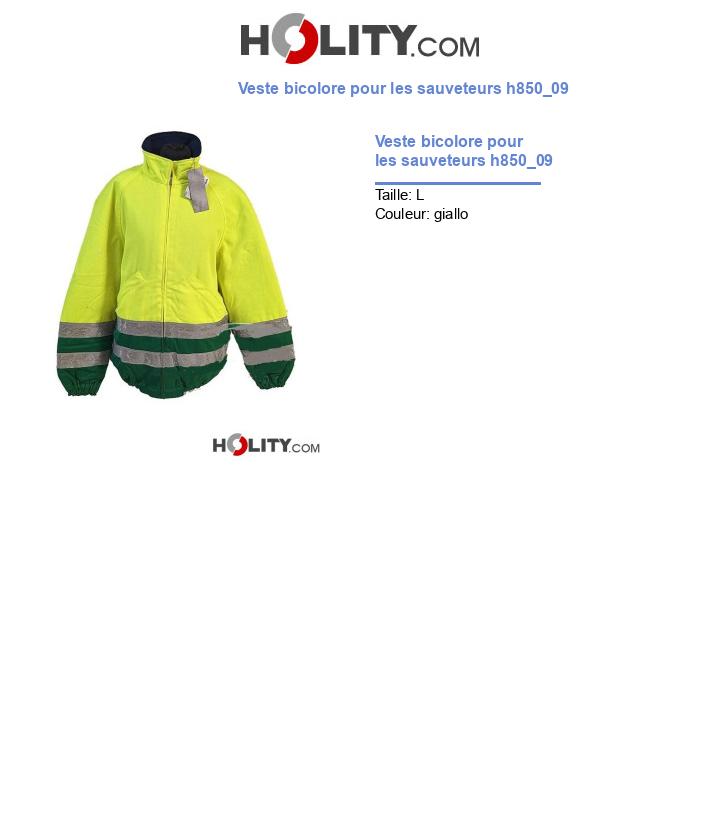 Veste bicolore pour les sauveteurs h850_09