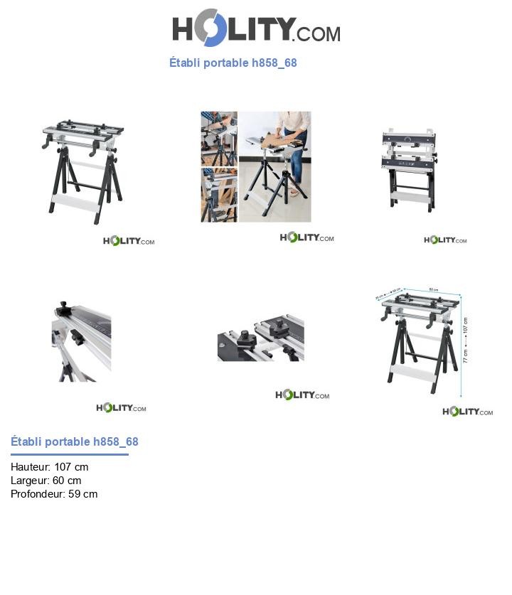 Établi portable h858_68