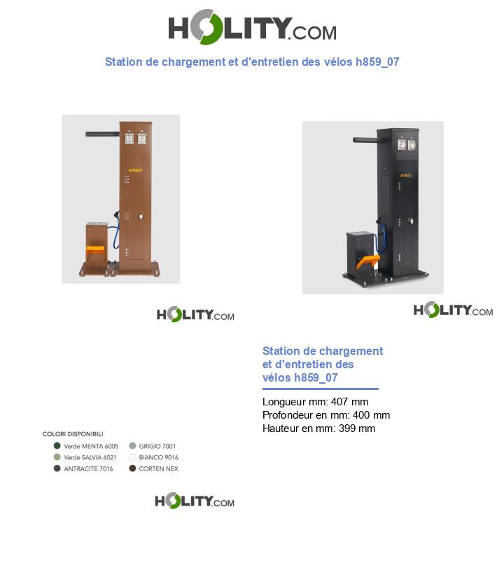 Station de chargement et d'entretien des vélos h859_07