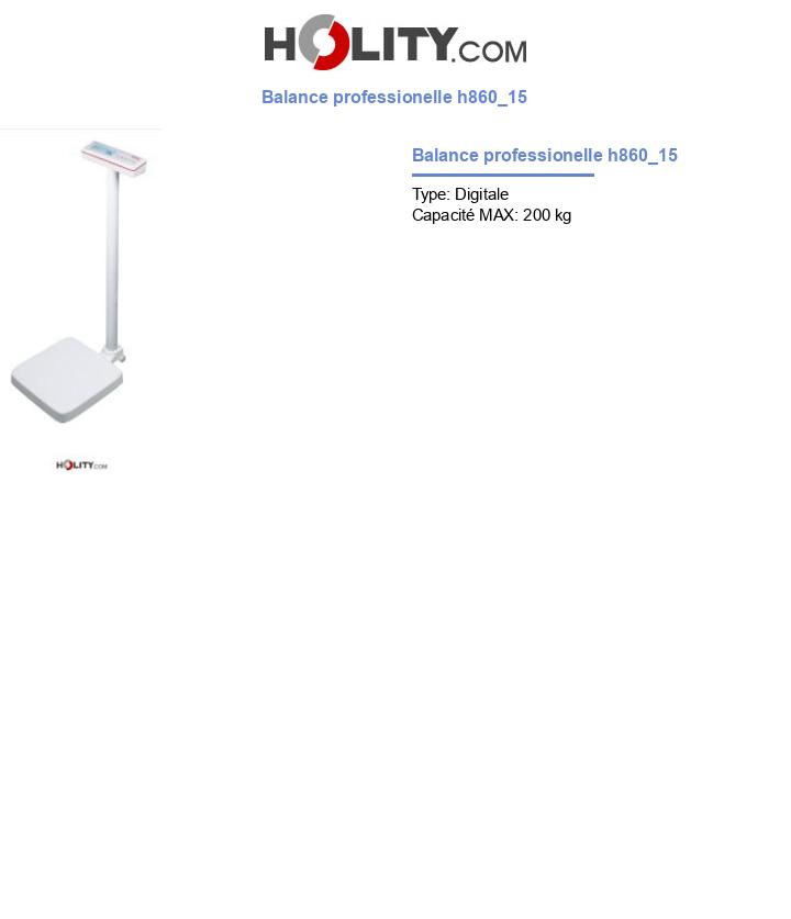 Balance professionelle h860_15