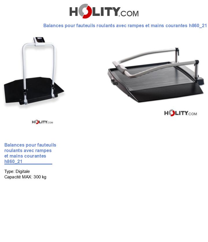 Balances pour fauteuils roulants avec rampes et mains courantes h860_21