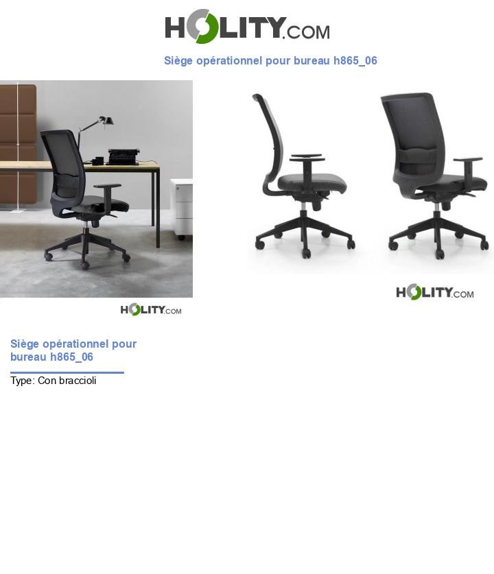 Siège opérationnel pour bureau h865_06