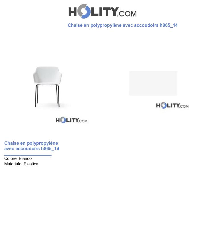 Chaise en polypropylène avec accoudoirs h865_14