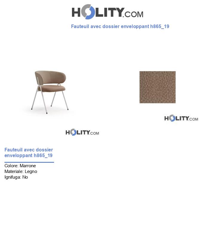 Fauteuil avec dossier enveloppant h865_19