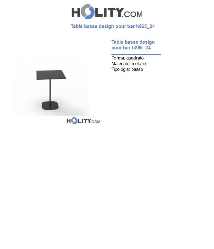 Table basse design pour bar h865_24