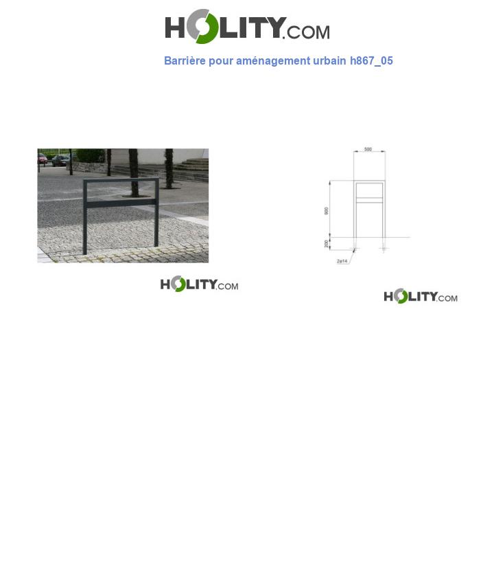 Barrière pour aménagement urbain h867_05