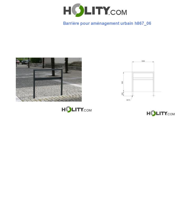 Barrière pour aménagement urbain h867_06