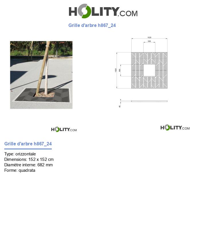 Grille d'arbre h867_24