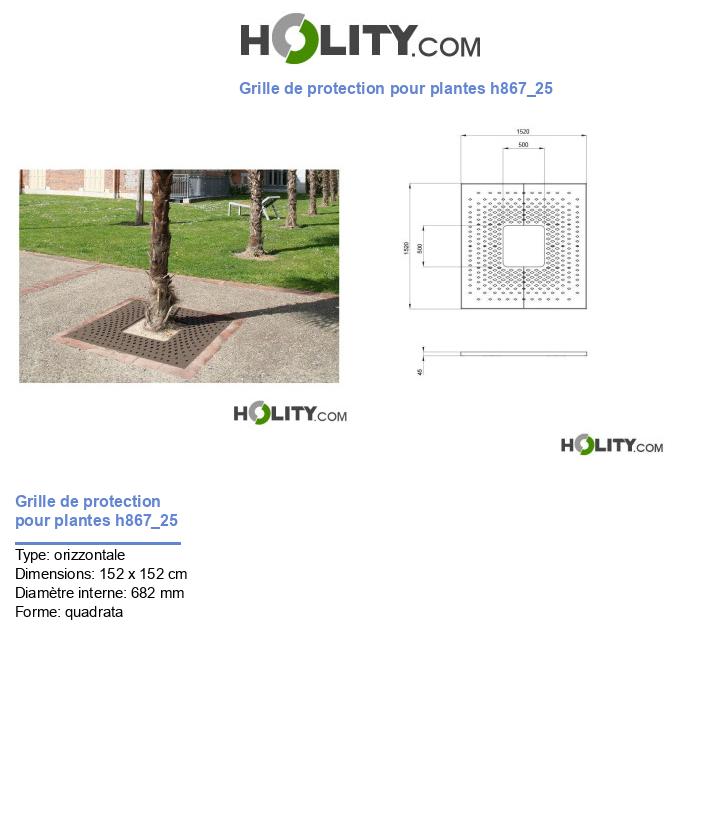 Grille de protection pour plantes h867_25