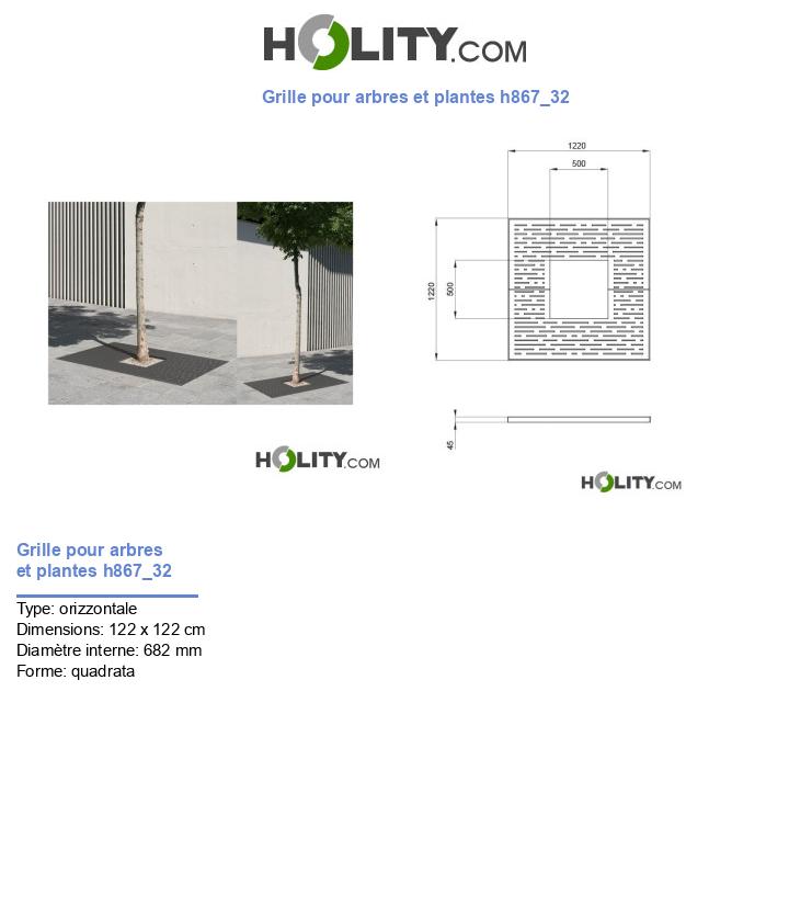 Grille pour arbres et plantes h867_32